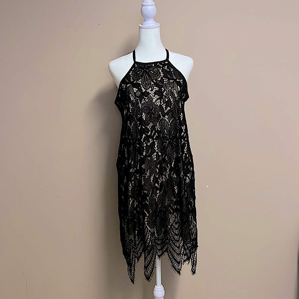 Black Lace dress. Size Large.